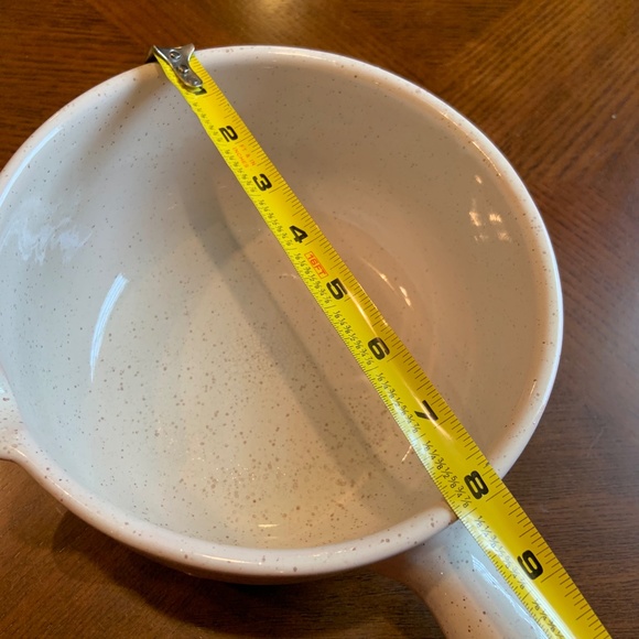 Vintage Grespots Digoin France Cow Print Large Fondue Pot - Picture 13 of 13